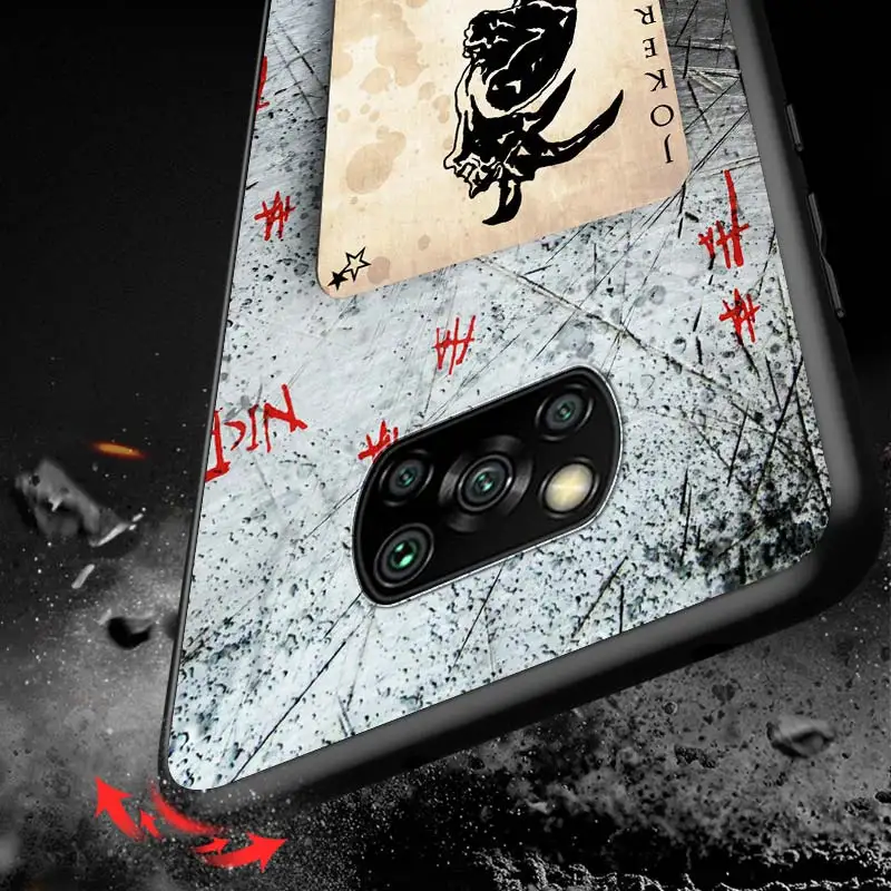 

Cool jokers for Xiaomi Redmi K30 K30S Mi 10T Lite Pro Poco X3 NFC X2 M3 M2 F2 Pro C3 F1 Soft Black Phone Case
