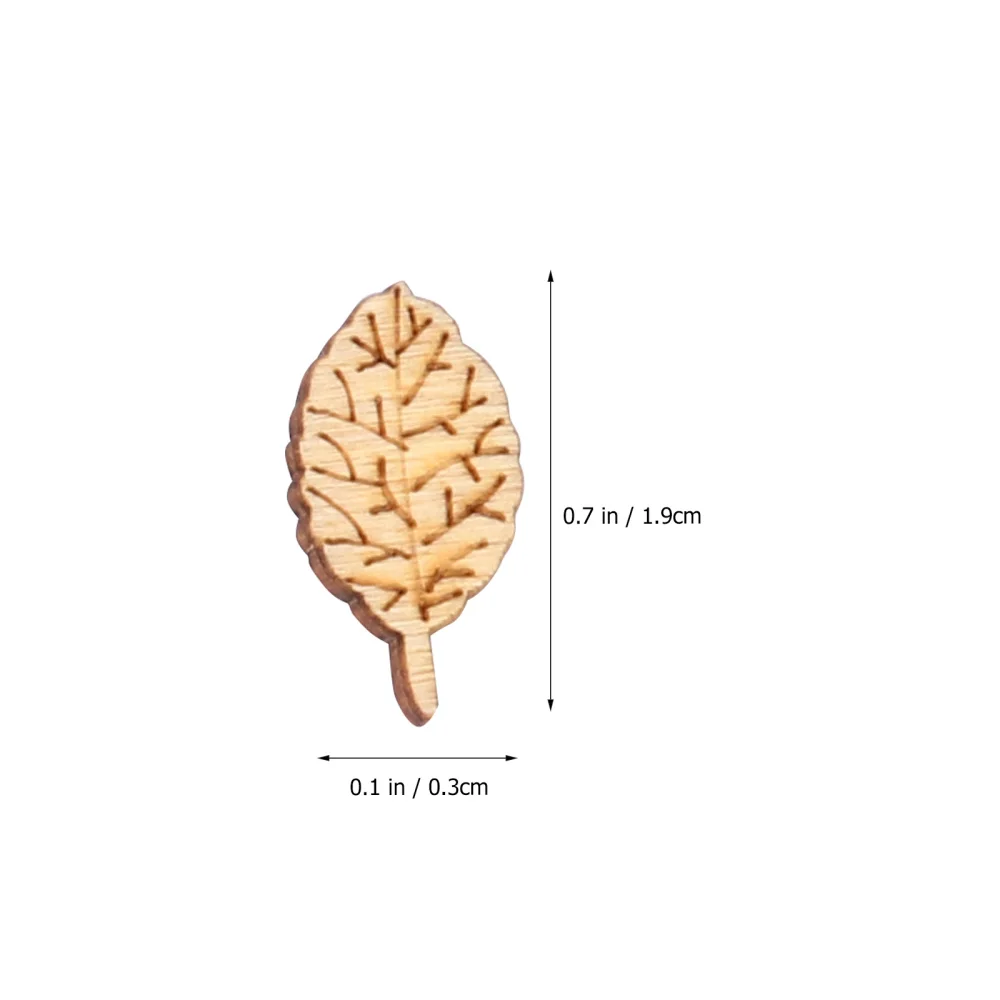 200 шт. необработанные деревянные фигурки животных Листьев грибов детали для