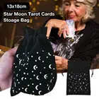 Бархатная сумка для хранения Таро в виде Луны, 1 шт., сумка на шнурке для настольных игр, карт с вышивкой, товары для творчества, для алтаря, таро, коробки, сумки