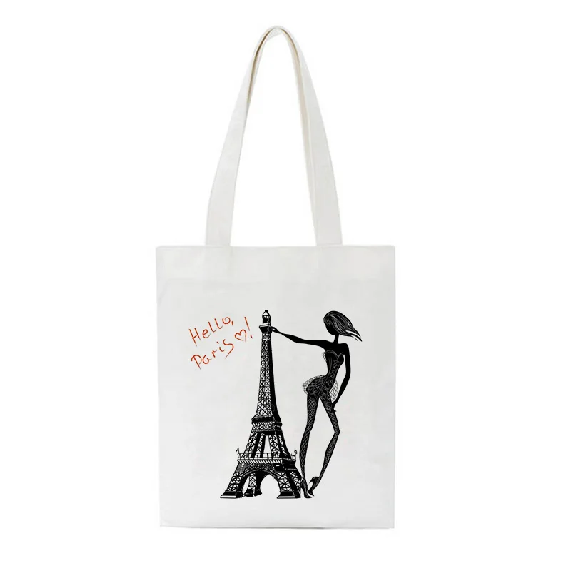 

Building Images Cartoon Print Shoulder Canvas Bags Aesthetics Harajuku Handbag Cute Aesthetics Ins Crossbody Bag Women Totes Bag