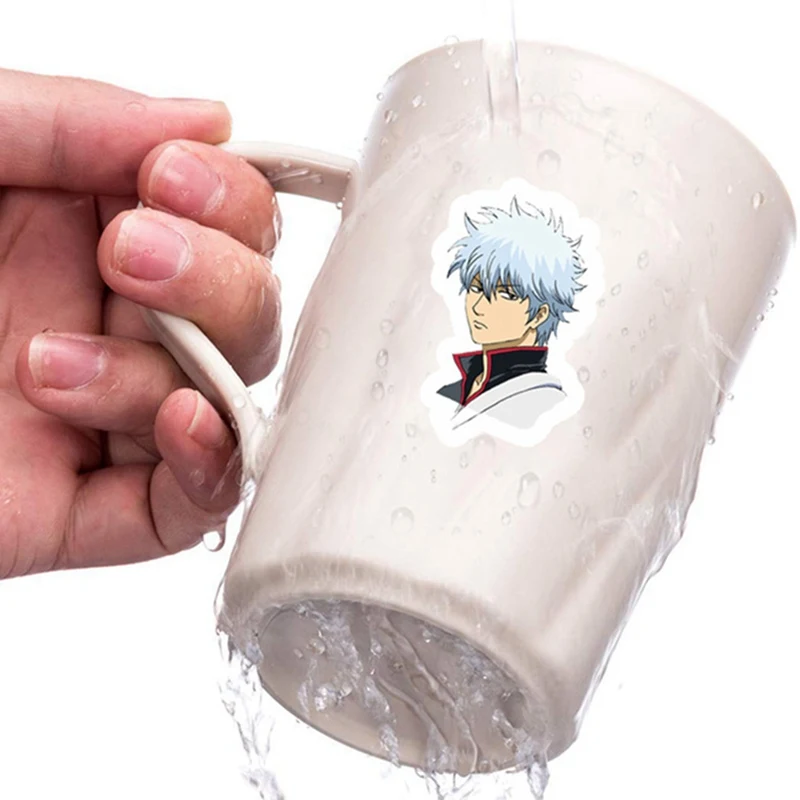 

Anime GINTAMA Around The Suitcase Stickers Classic Toys Cartoon Anime DIY Bus ID Card Stickers Boy Girl Gifts Toys