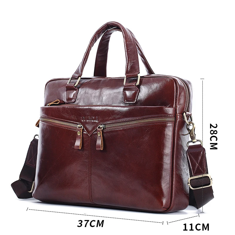 100% мужской портфель из натуральной коровьей кожи сумка для бизнеса мужская