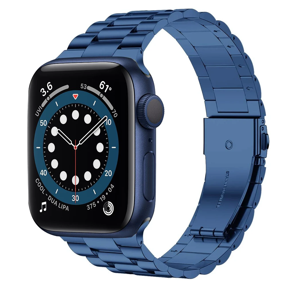 

Для apple watch 6 полоса 44 мм 40 мм серия 5 SE ультра тонкие узкие полосы из нержавеющей стали для iwatch ремешок 3 42 мм 38 мм ссылка браслет