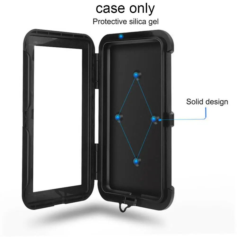 

Waterproof Motorcycle Phone Holder Screen GPS Cover Bracket Phones Case Mobile Stand Inch For 4.7-6.8 Mount Handlebar V1J9