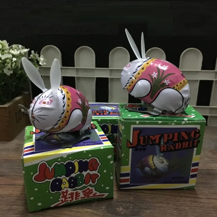 1 шт. Детские Классические оловянные заводные игрушки Прыжки лягушка винтажная