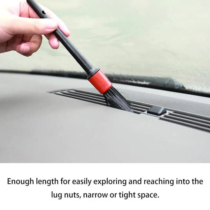 

5pcs Car Detailing Brush Auto Cleaning Car Cleaning Brush Clean Accessories Air Set Car Dashboard Detailing Outlet Wash Too O4N1