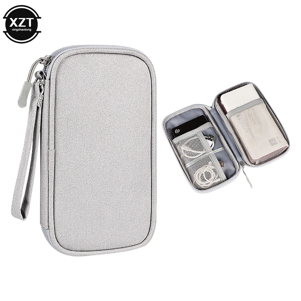 Portable 20000mAh Power Bank Bag External Battery Carrying Pouch for Charger USB Cable Hard Drive Earphones Waterproof