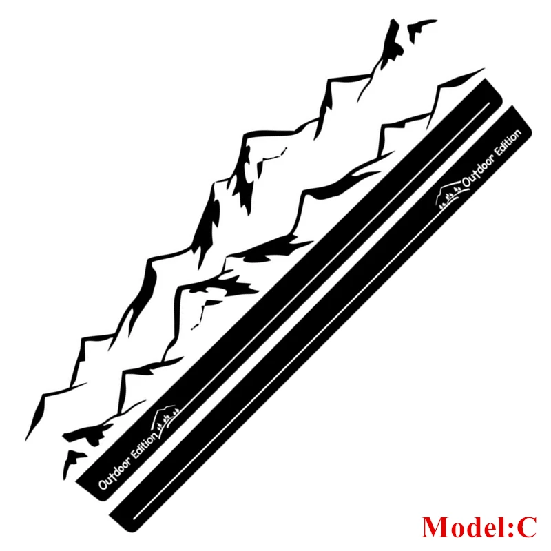 

Двусторонняя декоративная наклейка на дверь автомобиля-Citroen Jumpy Spacetourer XS M XL уличная версия, стиль гор, наклейки