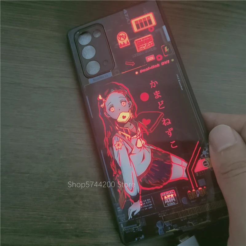 oem customized diy call led flash phone cover for samsung galaxy note 8 note 9 note 10 pro plus note 20 ultra temper glass case free global shipping