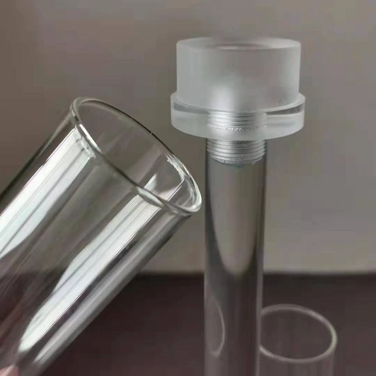 Прозрачный дешевый высокий конусный Хрустальный подсвечник в комплекте с