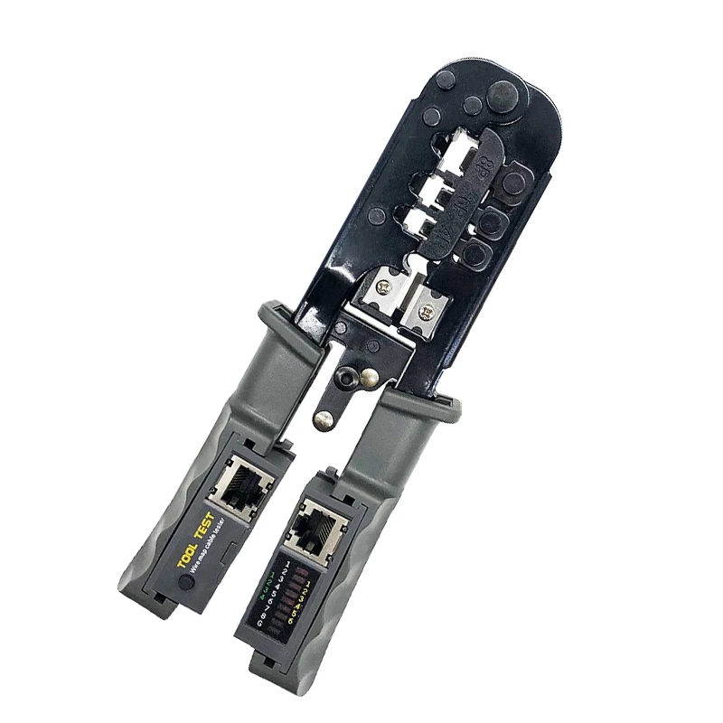 RJ45 Crimper Network Lan Cable Tester Cutting Tool for Cat7 Cat6 Cat5 RJ11 RJ12 RJ45 Crimper Metal Clip images - 6