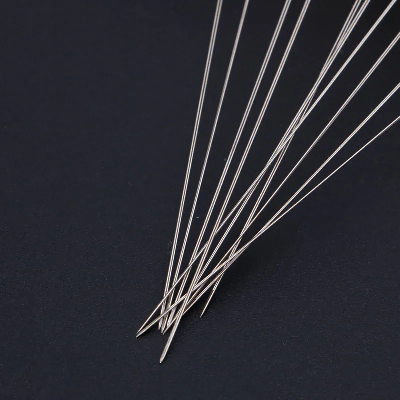 

10x Big Eye Curved Beading Needles Threading String Cord Jewelry Tool 0.6x 100mm W0YA