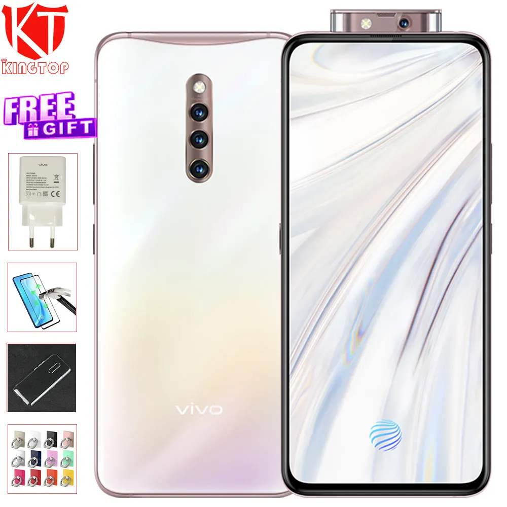Мобильный телефон vivo X27 Pro, 8 ГБ, 256 ГБ, 6,7 дюйма, фронтальная камера 32 МП, задняя камера 48 МП, Восьмиядерный экран, отпечаток пальца, 4000 мАч, мобильный телефон