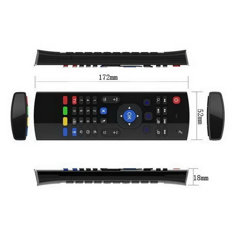 MX3 voice Air Mouse T3 Google IR Smart Remote Control 2 4G RF Беспроводная клавиатура для Android Linux Mac OS Gyro