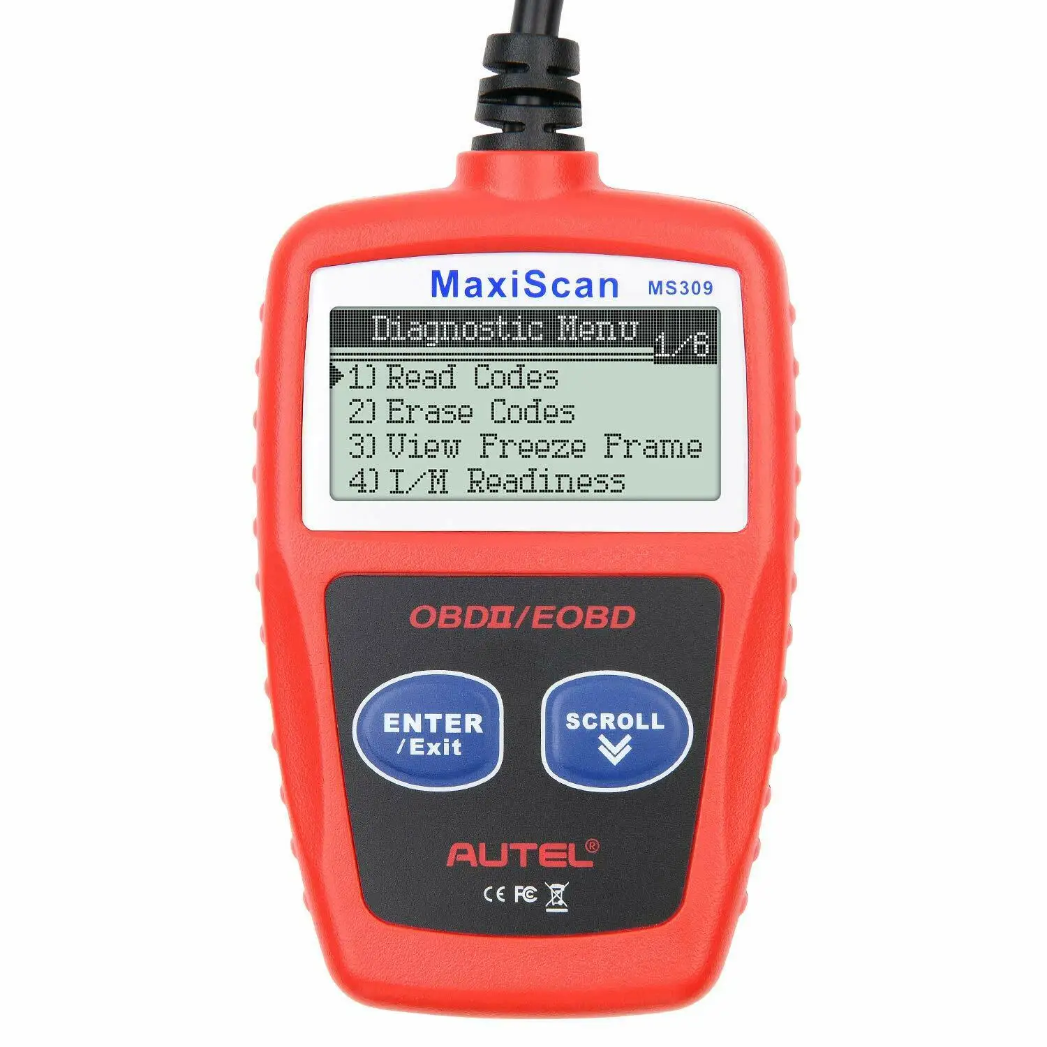 AUTEL MaxiScan MS309 инструмент для диагностики неисправностей автомобиля обслуживание автомобиля OBD2 Считыватель кода двигателя сканер