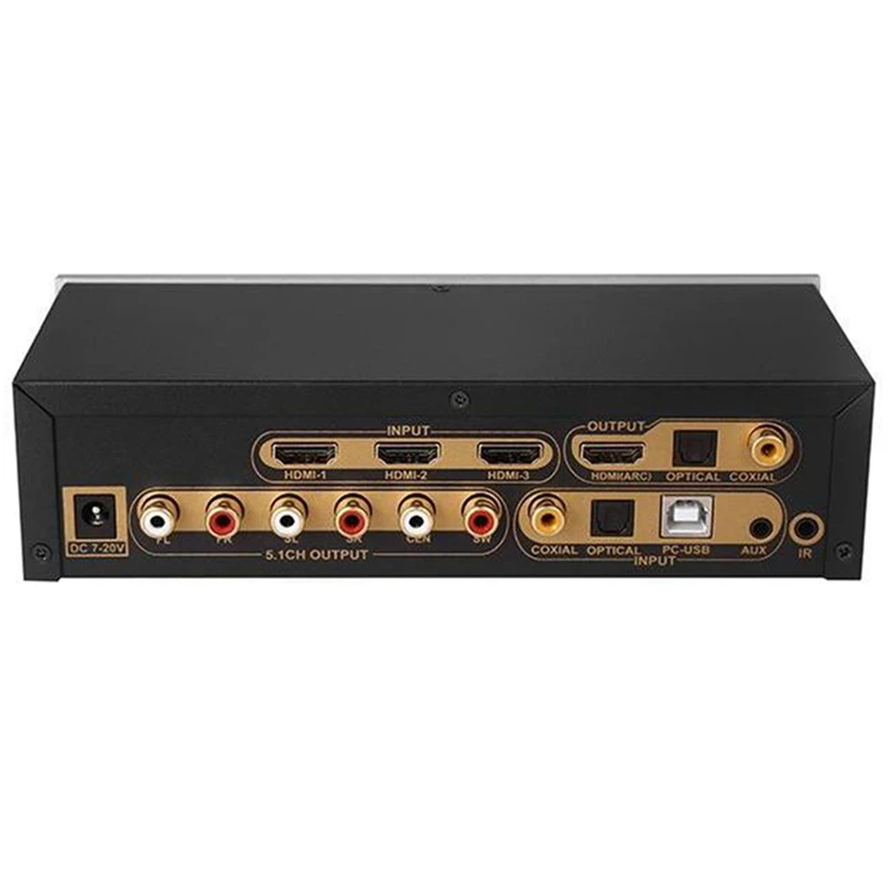 

Hot 1 Pcs HD915 HDMI 5.1CH Audio Decoder Bluetooth 5.0 Receiver(EU Plug) & 1 Pcs HDMI TV 1080P Wireless Display Dongle