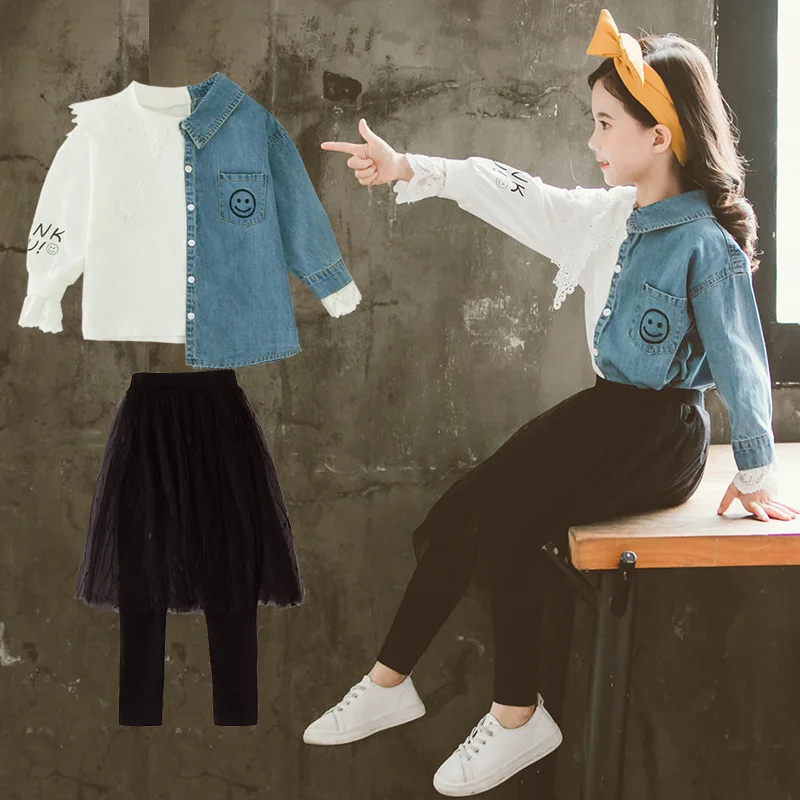 Одежда для девочек коллекция 2019 года осенние детские комплекты новая летняя