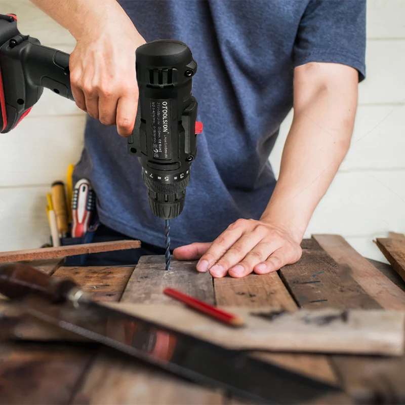 21В DC 2 Скорость дрель электрическая отвертка Перезаряжаемые электрические