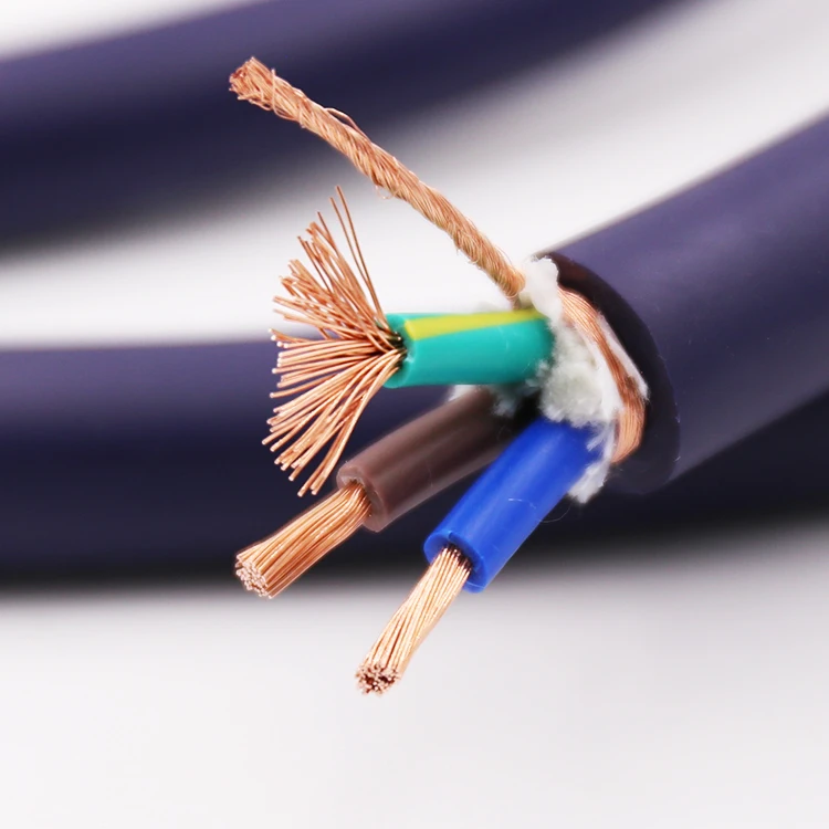 

Audiophile OFC Pure Copper Hi-End Hifi Audio Power Cable Power Cord with EU Plug