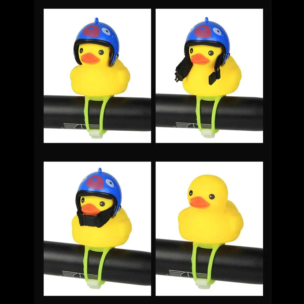 Желтая утка с шлемом звонок колокольчик для велосипеда Колокольчик автомобиля