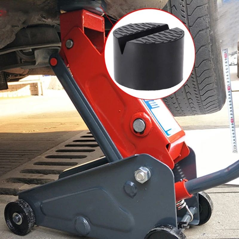 

X7AE V-Slotted Frame Rail Floor Jack Guard Adapter Lift Pad Vehicle Repair Universal