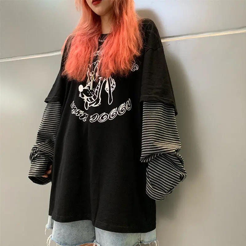 NiceMix Harajuku футболка уличная одежда в стиле хип хоп Осенние футболки Мужская и