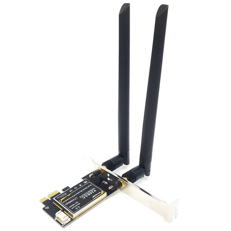 for 9260AC 5G Dual-Band Gigabit Desktop PCI-E Wireless Network Card Bluetooth 5.0 with 8DB Antenna | Компьютеры и офис