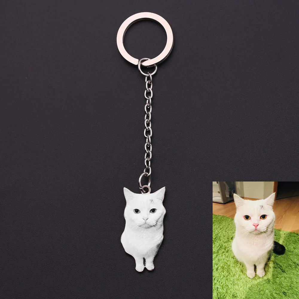 Keychain Креативная Персонализированная цепочка для ключей счастливая семья заказное имя серебро Нержавеющая сталь Брелки для родителей подарок для членов семьи - Цвет: Keychain