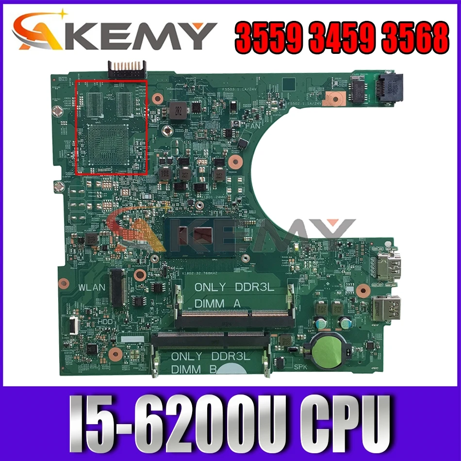 

Akemy Brand NEW 14236-1 FOR Dell Inspiron 3559 3459 3568 Motherboard PWB CPWW0 CN-030J5G 30J5G Mainboard 100% tested
