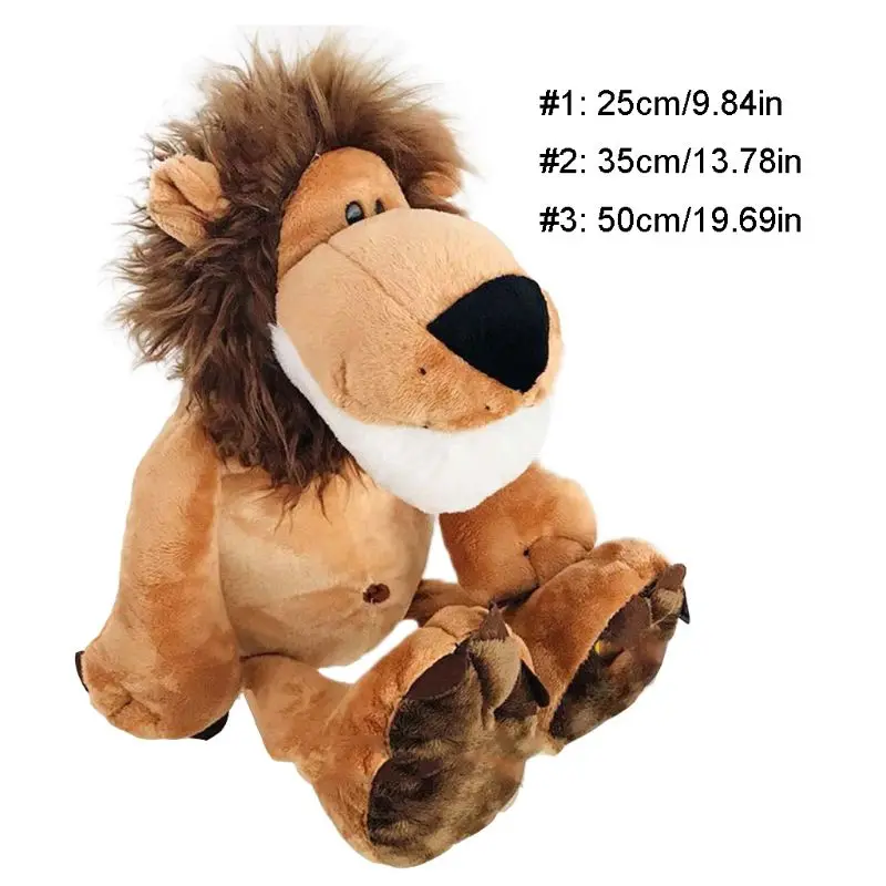 

Popular Lion Stuffed Plush Doll Jungle Series Stuffed Animal Toys for Children Kids Gifts