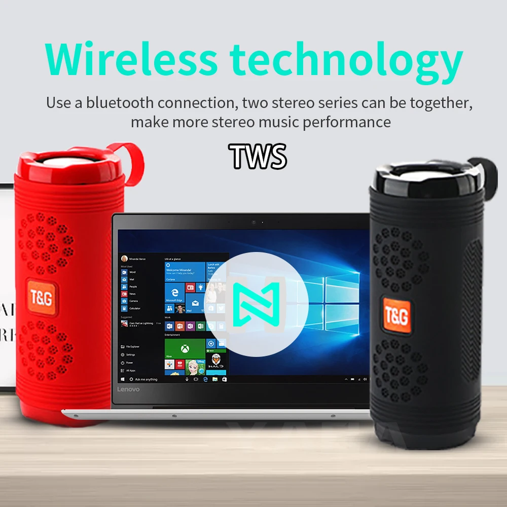 

up to date Portable Bluetooth Speaker Wireless Bass Column Waterproof Outdoor USB Speakers Support AUX TF Subwoofer Loudspeaker