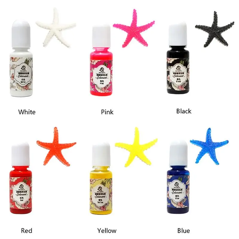 

10 Pcs/set Handmade Jewelry Accessories Oily Dye Color Fine DIY Crystal Epoxy Tasteless Coloring Pigment Agent