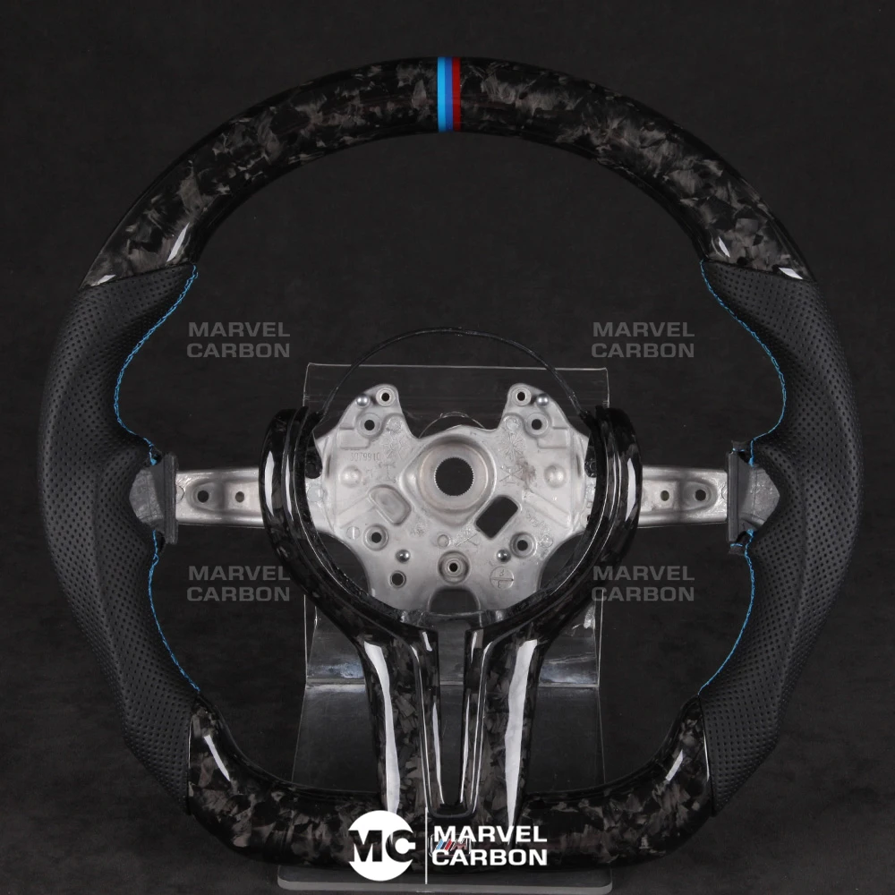 

100% REAL CARBON FIBER STEERING WHEEL COMPATIBLE WITH BMW M3