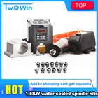 Двигатель шпинделя с водяным охлаждением, 1,5 кВт, VFD, Interver, 65 мм, зажим, насос, труба, 13 шт. ER11(1-7 мм) для фрезерного станка с ЧПУ