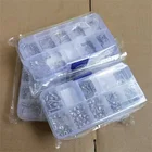 250 шт. DIN912 m1.6 M2 m2.5 M3 винты 304 нержавеющая сталь с шестигранной головкой болты с шестигранными гайками набор в ассортименте