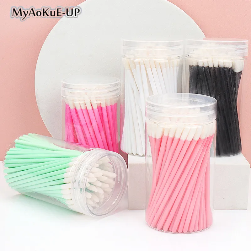 100 шт. одноразовые макияж кисть для губной помады палочка-аппликатор блеска