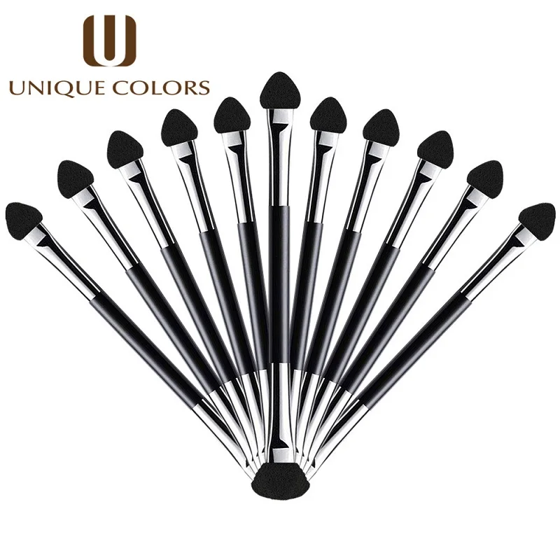 eyeshadow applicator 20 шт. спонж-аппликатор для теней для век, двухсторонний блендер для макияжа, портативные кисти для теней, кисть для пудры, инструменты для макияжа - Handle Color: eyeshadow applicator