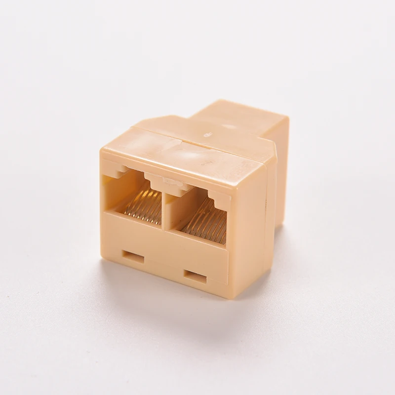 Socket Network Plug LAN Port 1 to 2 Splitter Connector Adapter DZ517 RJ45 Coupler 8P8C Ethernet Cable Extender | Компьютеры и офис