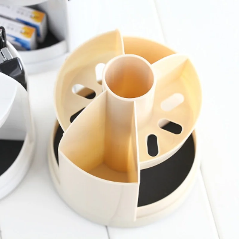 

Pen Holder Desk Organizer Office Desk Pen Holder Rotary Pencil Makeup Storage Box School Supplies Student Stationery Organizer