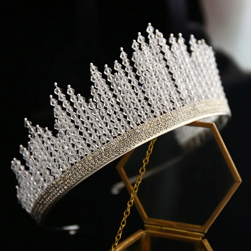 НОВАЯ шикарная свадебная корона диадема тиара кристалл элегантные женские тиары