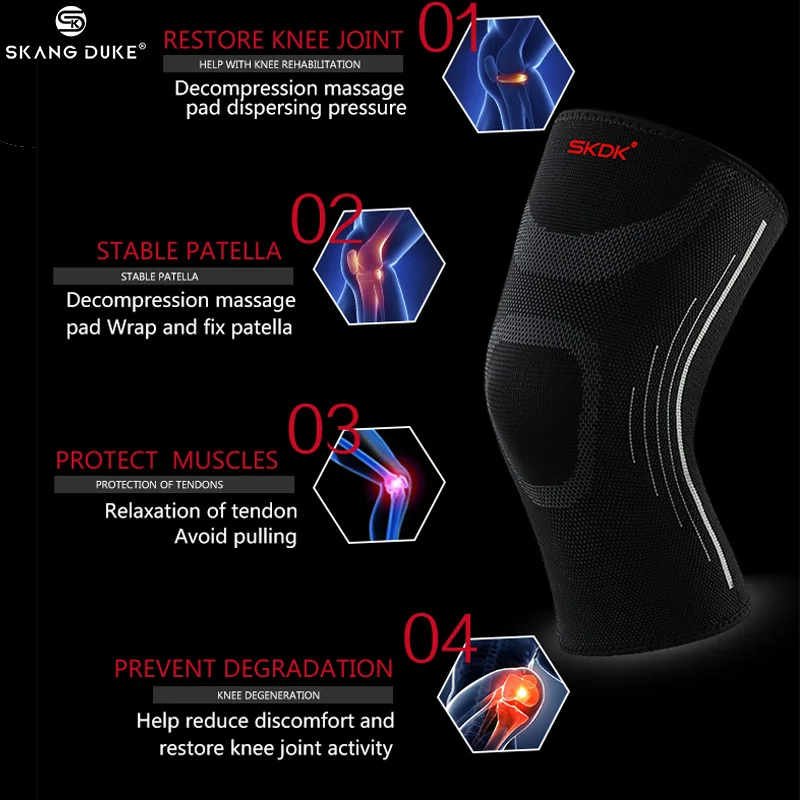 1 шт. мужские спортивные наколенники для бега баскетбола фитнеса анти травма