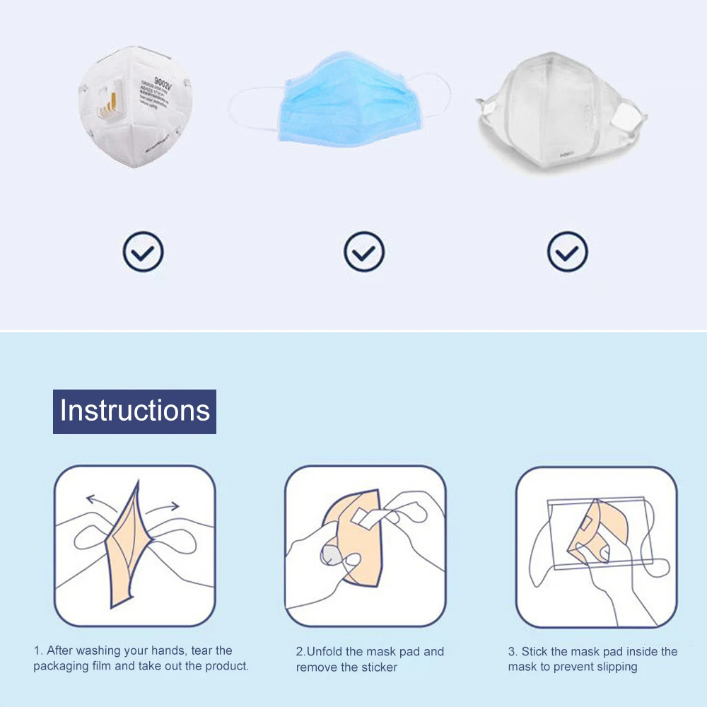 Фото 50pcs 3 Layers Disposable Mouth Mask Filter Cotton Core Replaceable Breathable Mat Красота и здоровье 50pcs 3 Layers Disposable Mouth Mask Filter Cotton Core Replaceable Breathable Mat Красота и здоровье