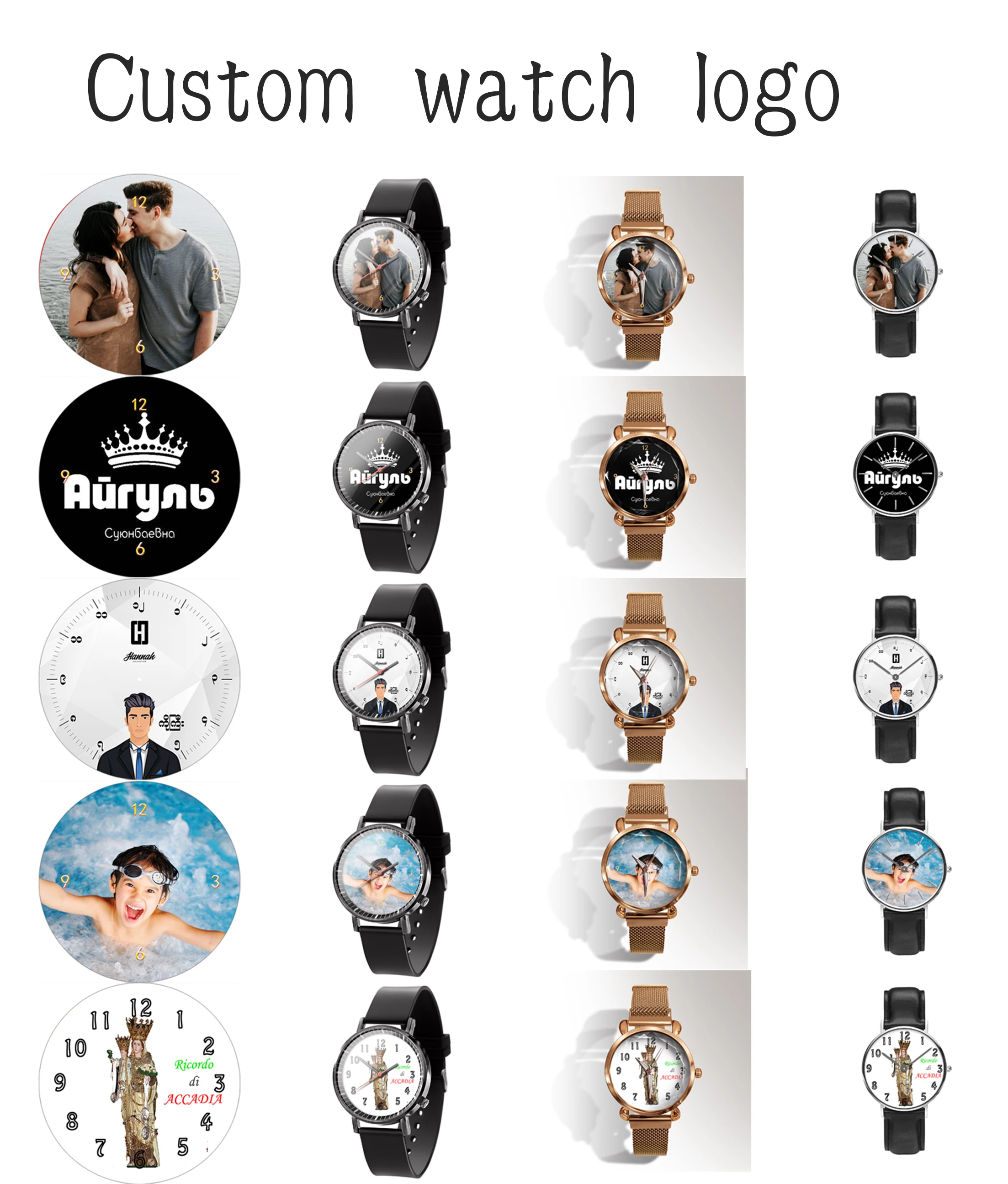 

Часы наручные мужские и женские кварцевые, 38 мм, 32 мм, 10 шт./компл.