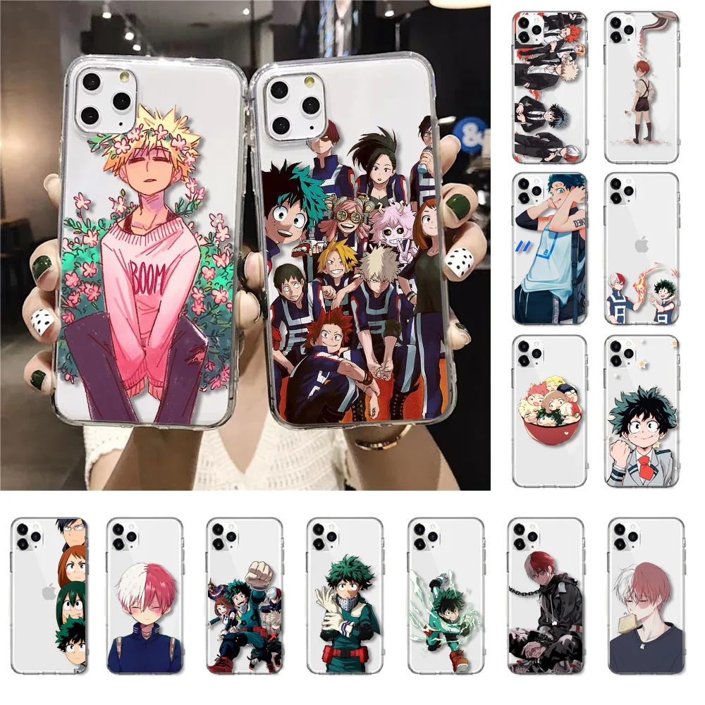 

Anime My Hero Academia deku bakugou Boku no Hero Phone Case For iPhone 12 X XS XR XS Max 11 Pro Max 8 7 6 6S Plus SE2 5 5S SE