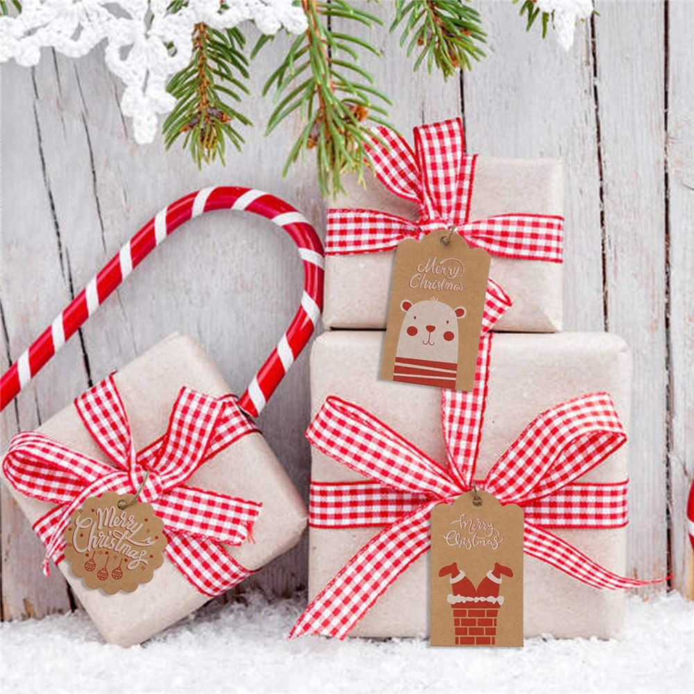 С надписью &quotMerry Christmas&quot 200 шт. на свадьбу Рождество вечеринку ручная работа