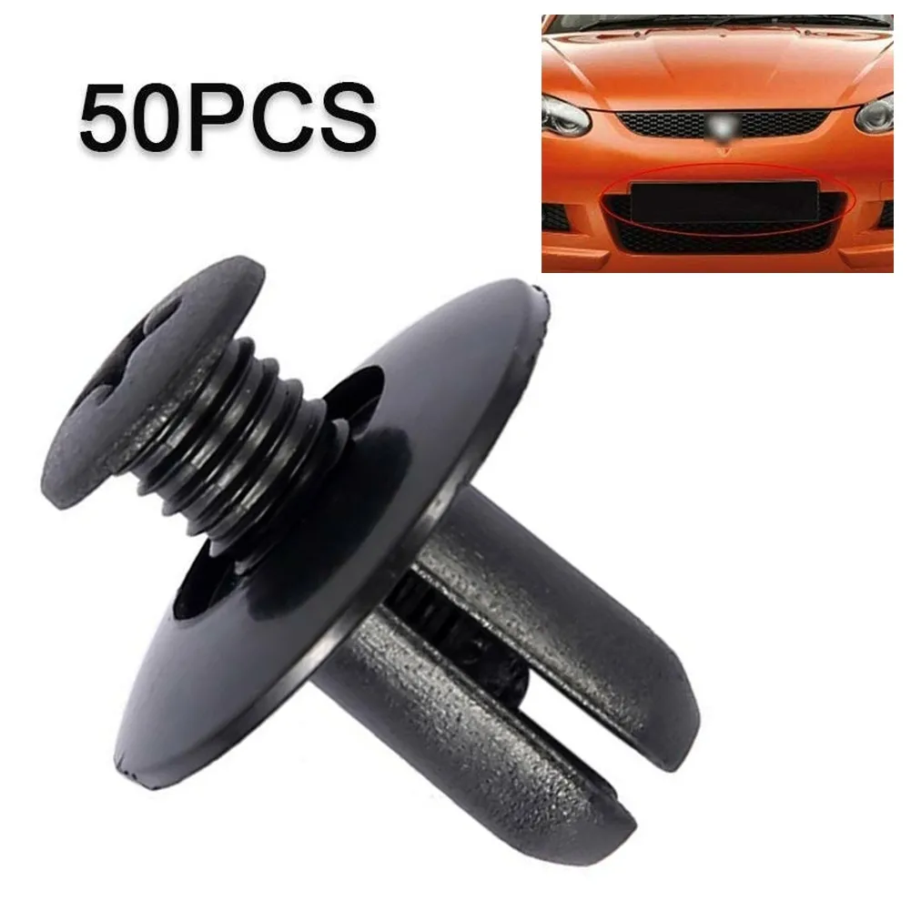 

50X Car Fastener Clips Plastic Push Pin Retainer Rivet Door Trim Panel Tool 8mm Car Clips Automobile Fenders