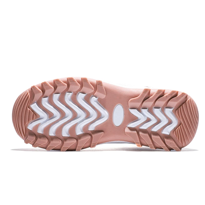 Women Winter Hiking Boots Waterproof Ankle Boots Keep Warm Leather Shoes Female Outdoor Trekking Boots Big Size 35-42 Pink Shoes