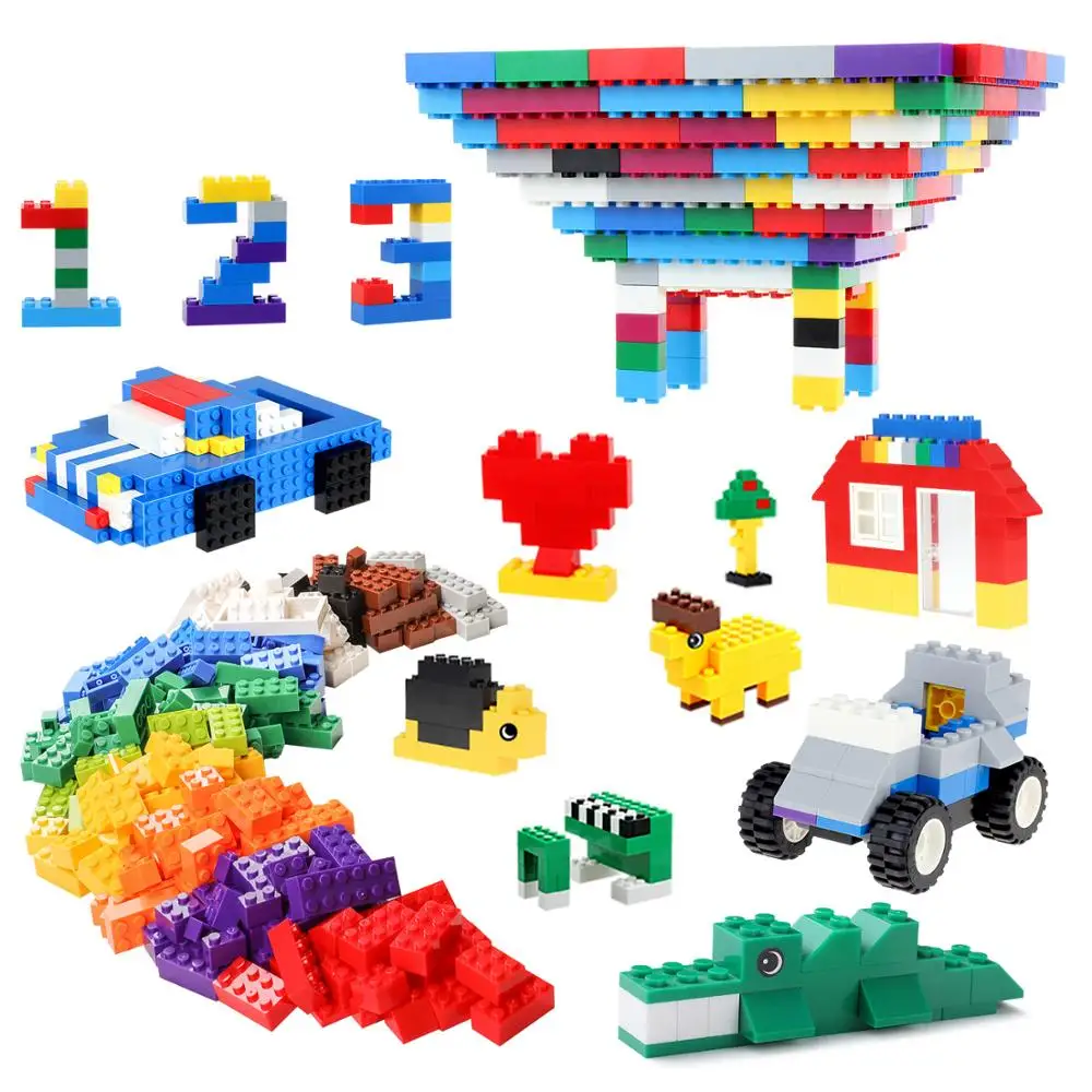 500/1000pcs Rainbow Building Blocks Compatible with Classic Block Bricks Figurine Accessory DIY Toys For Children | Игрушки и хобби