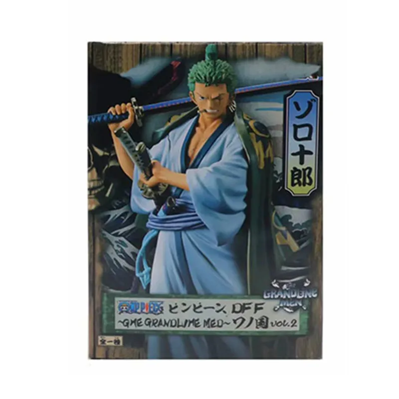 

One Piece Kimono Roronoa Zoro Three-Knife Fighting Skill PVC Action Figure Model Collection Toy