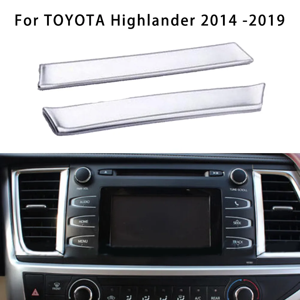 

2pcs Decorative Strip Accessories Chrome For TOYOTA Highlander 2014 -2019 Trim